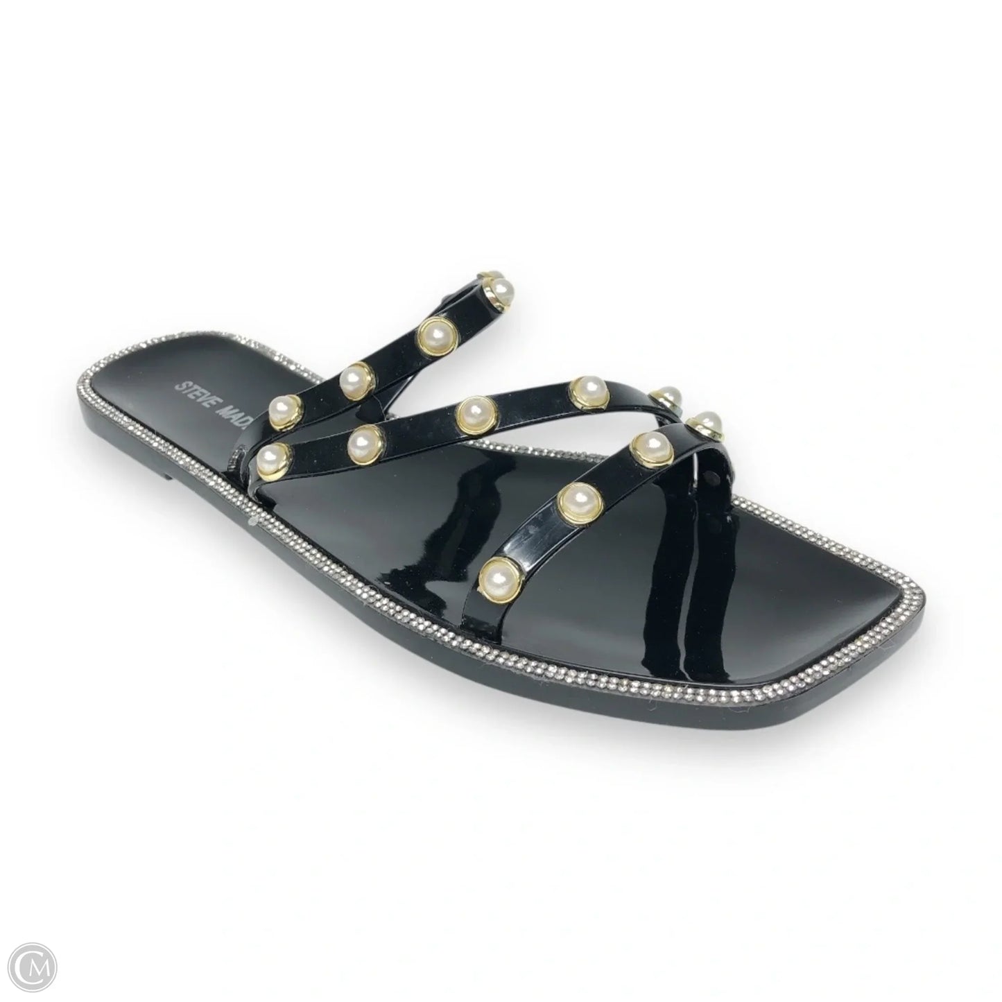 Sandals Flats By Steve Madden In Black, Size: 10