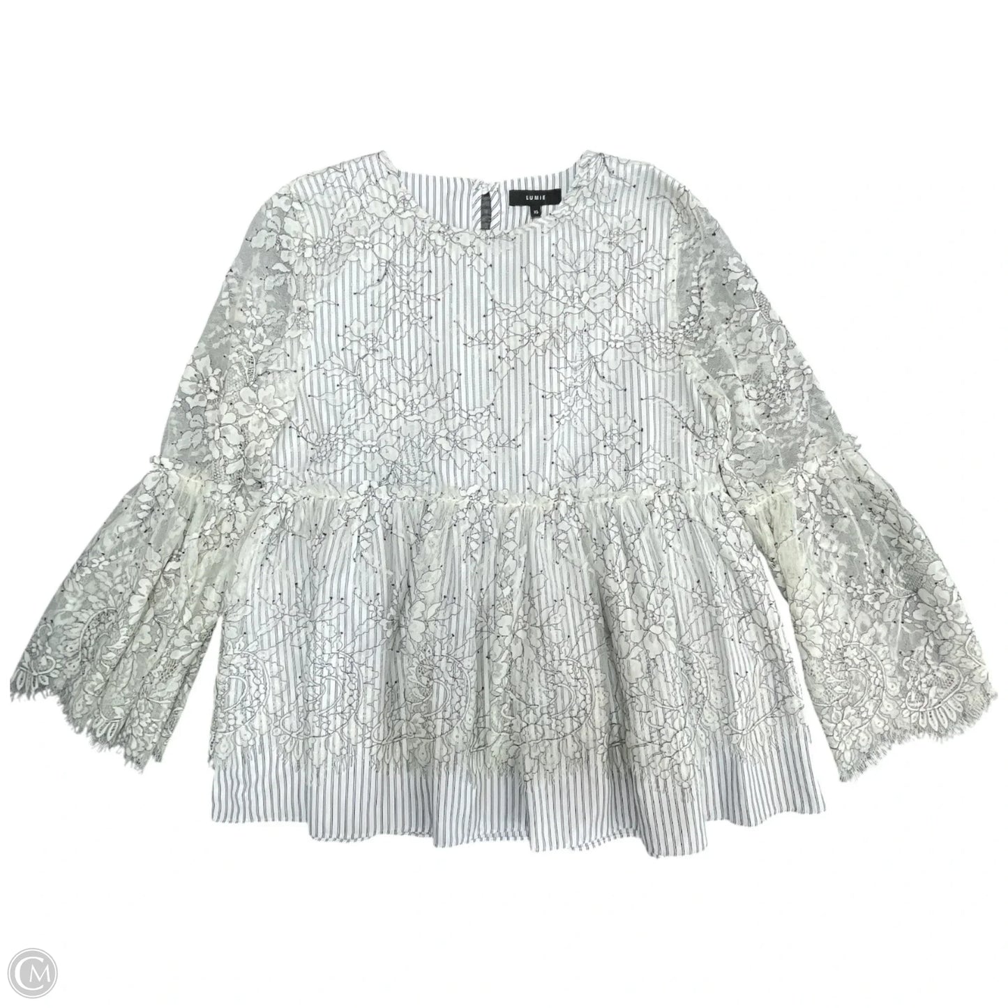 Top Long Sleeve By Clothes Mentor In Black & White, Size: Xs