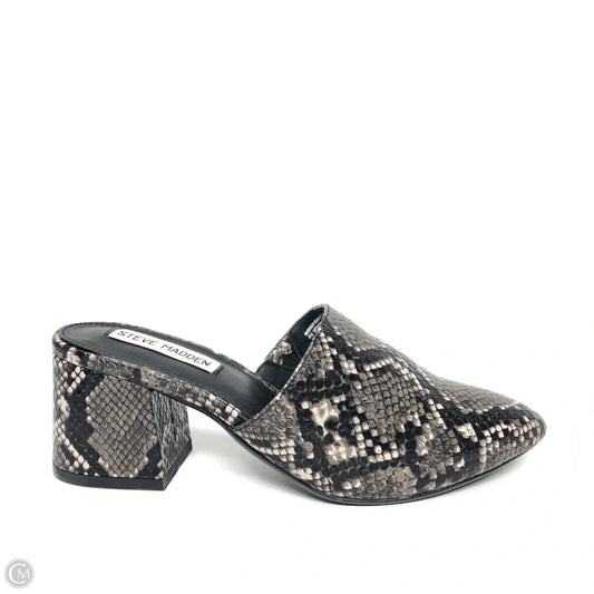 Shoes Heels Block By Steve Madden In Snakeskin Print, Size: 5