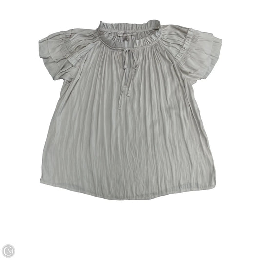 Blouse Short Sleeve By Catherine Malandrino In Beige, Size: M