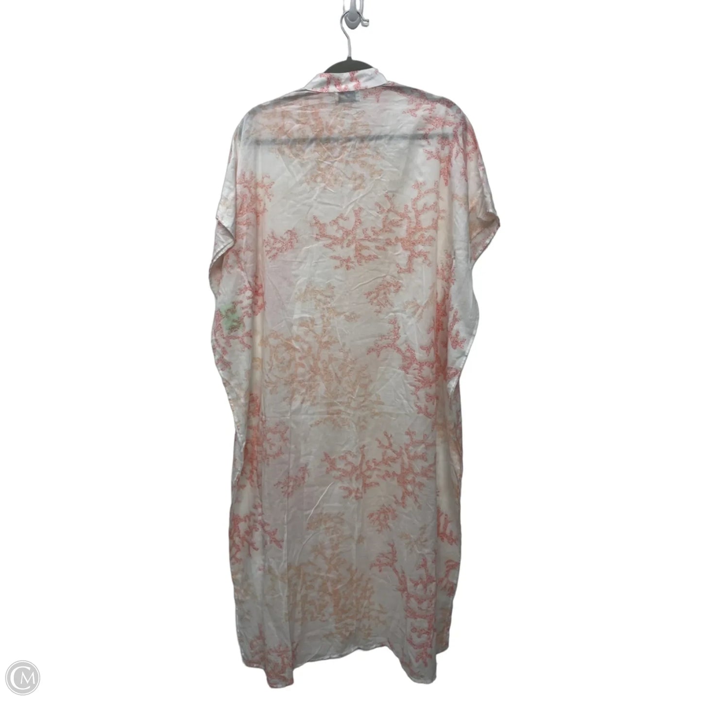 Swimwear Cover-up By Clothes Mentor In Orange & White, Size: Xs