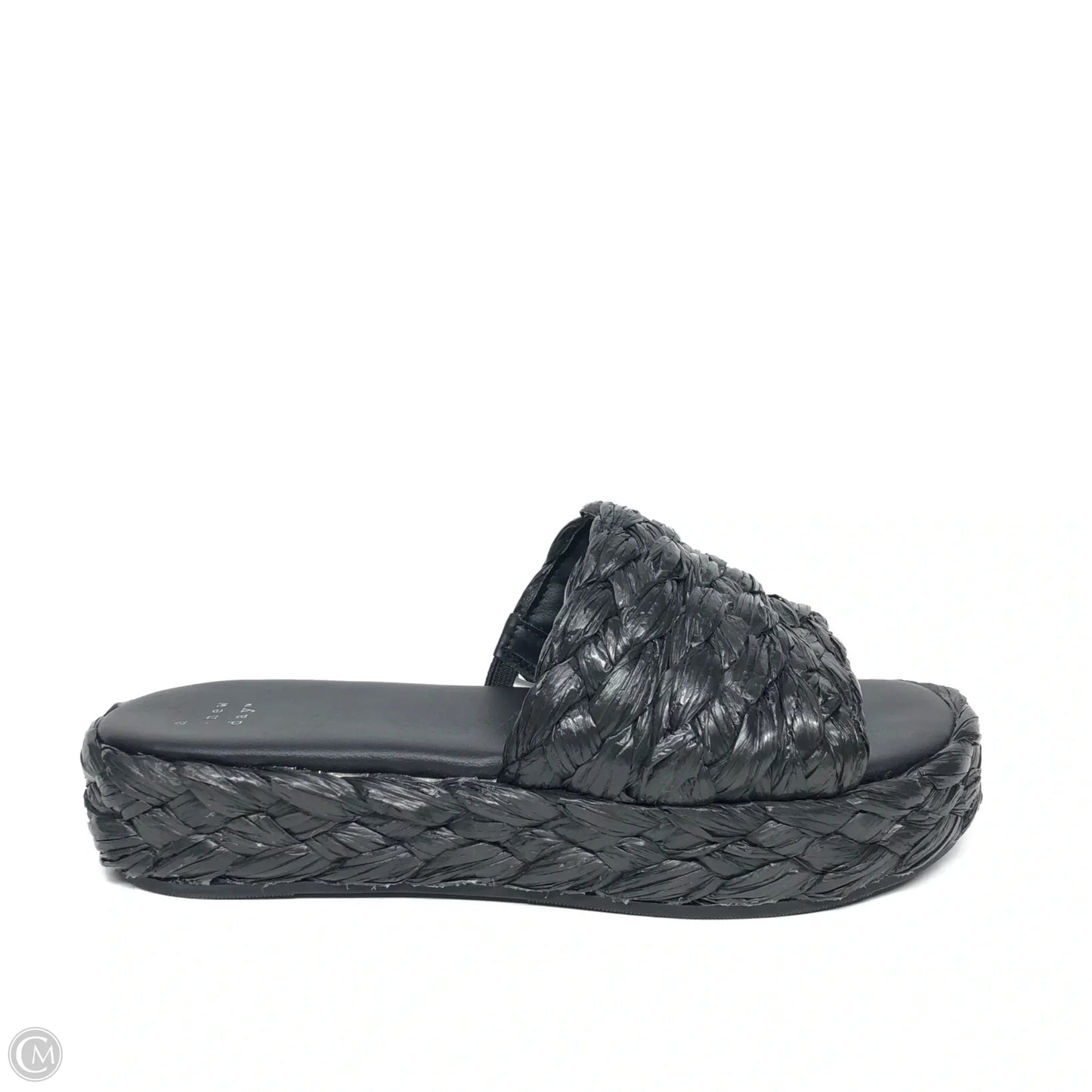 Sandals Heels Platform By A New Day In Black, Size: 7