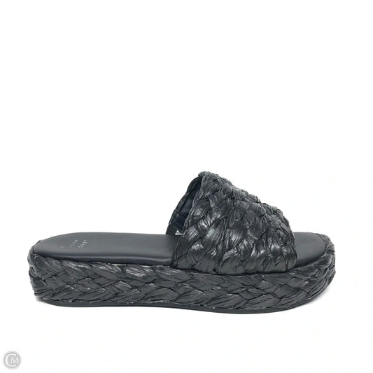 Sandals Heels Platform By A New Day In Black, Size: 7