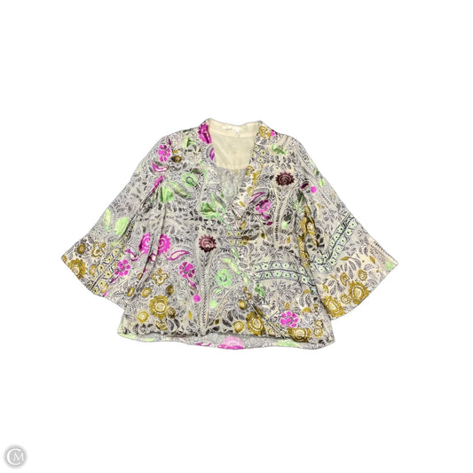 Blouse 3/4 Sleeve By Floreat In Multi-colored, Size: Xs