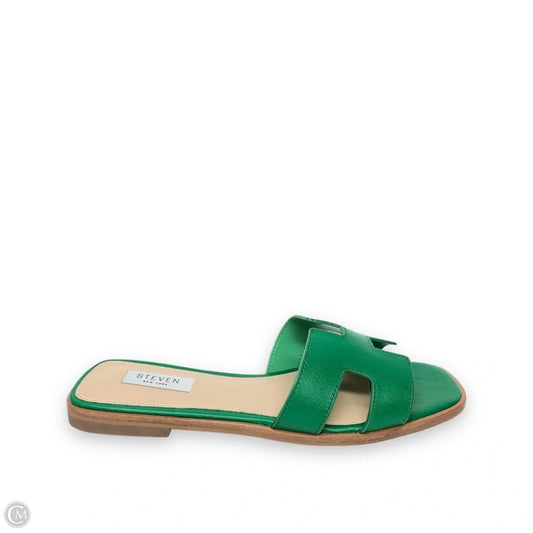 Sandals Flats By Steve Madden In Green, Size: 8
