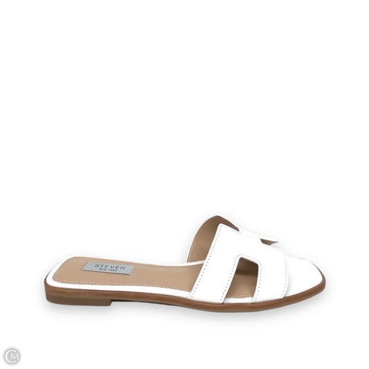 Sandals Flats By Steve Madden In White, Size: 8