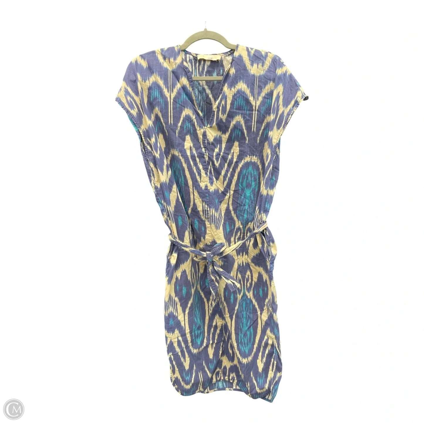 Dress Casual Short By Cmb In Blue & Cream, Size: 0