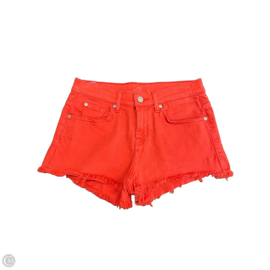 Shorts By 7 For All Mankind In Orange, Size: 2