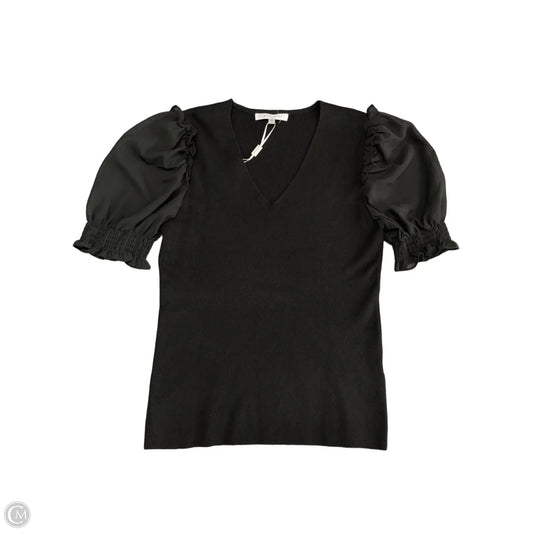 Top Short Sleeve By Sioni In Black, Size: S