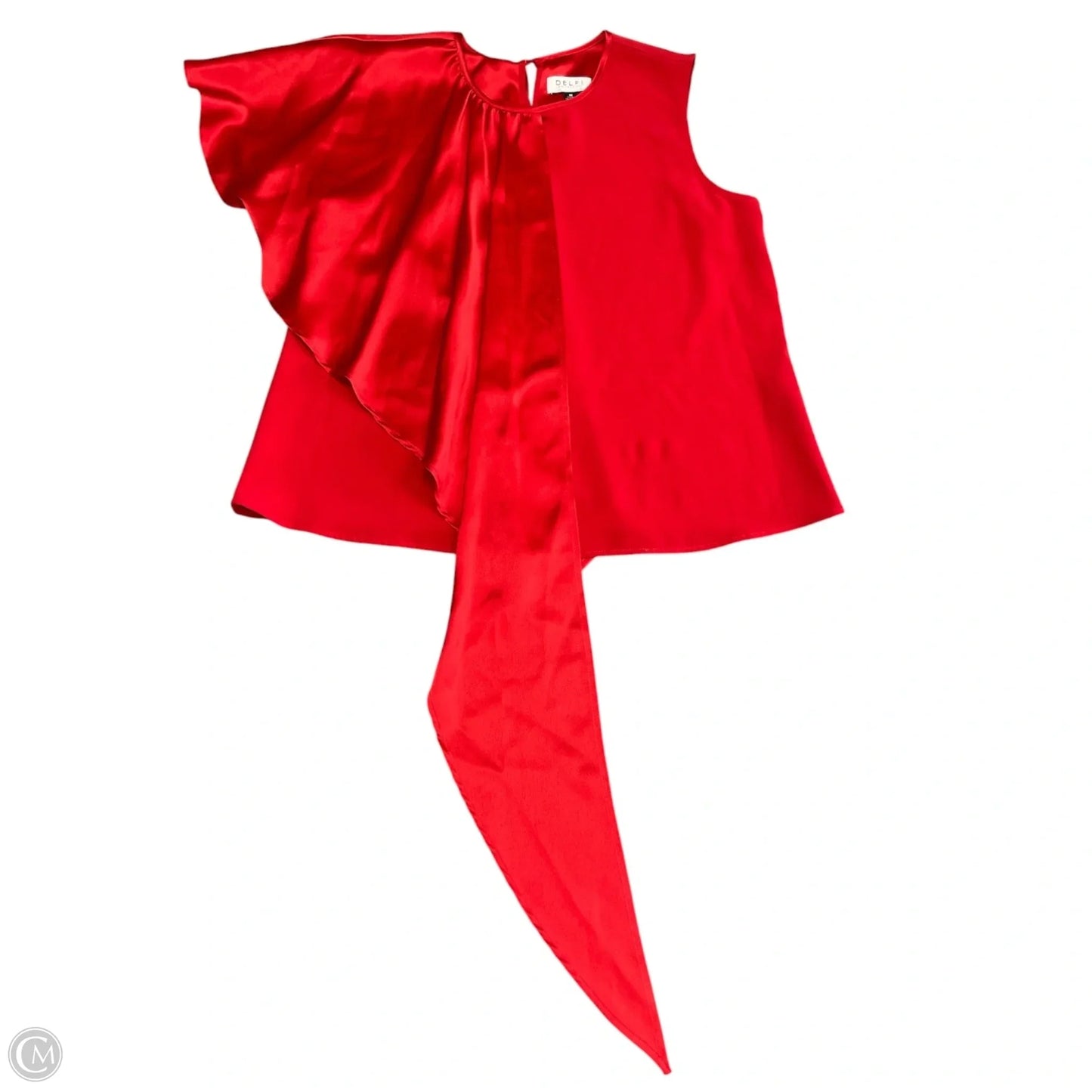 Blouse Short Sleeve By Delfi Collective In Red, Size: M