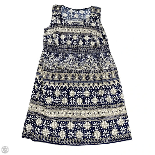 Dress Casual Short By R And M Richards In Blue & Brown, Size: 20