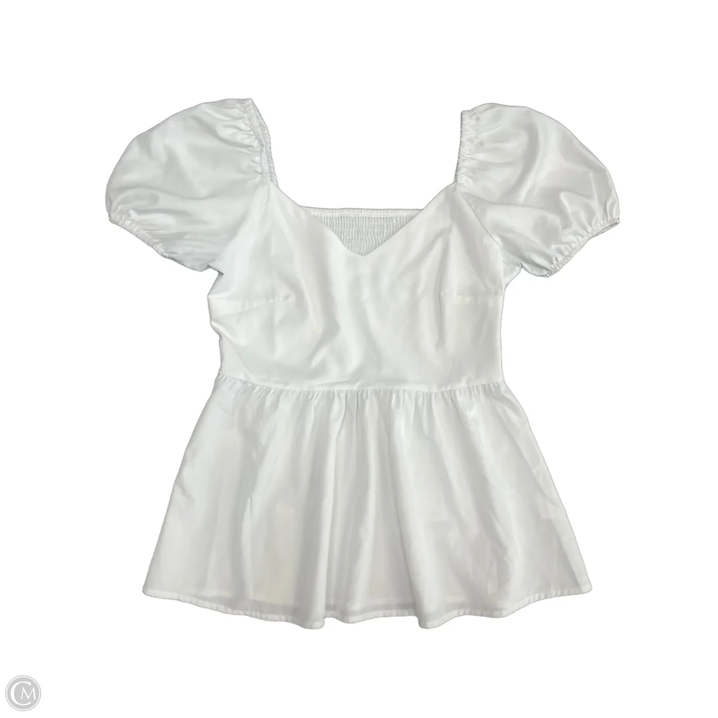Blouse Short Sleeve By Cmf In Yellow, Size: M