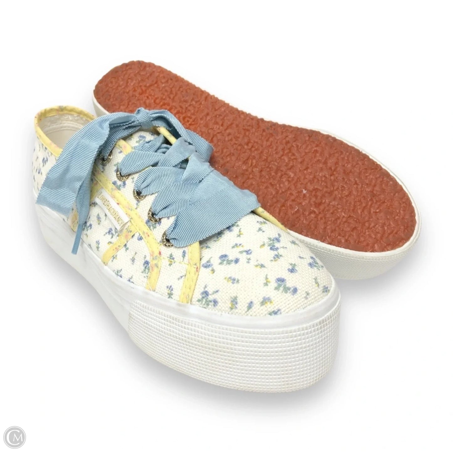 Shoes Sneakers Platform By Superga In Floral Print, Size: 7.5