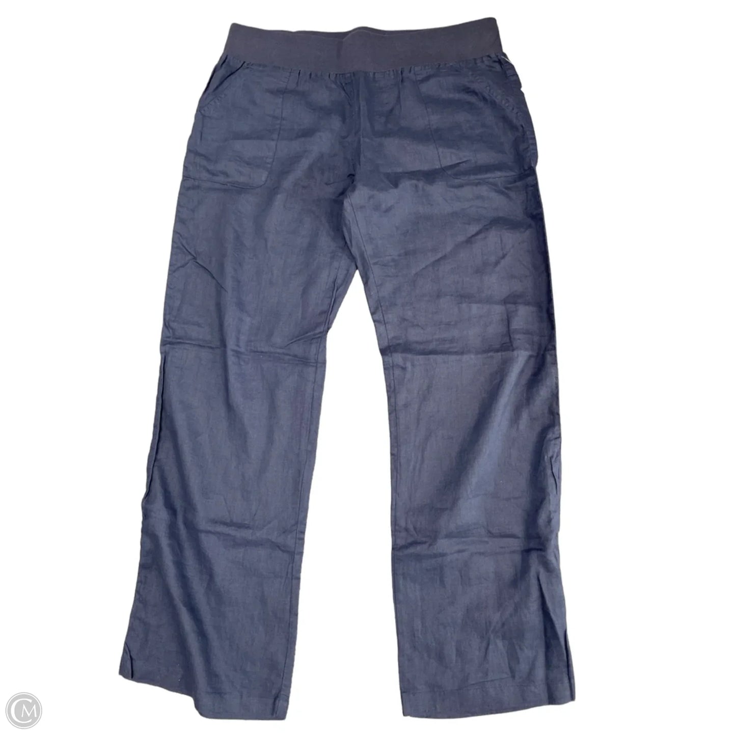 Pants Linen By Allen Allen In Navy, Size: Xl