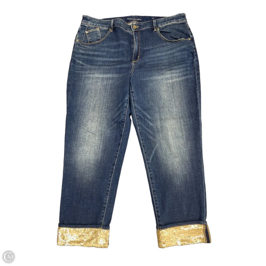 Jeans Boyfriend By Chicos In Blue Denim, Size: 16