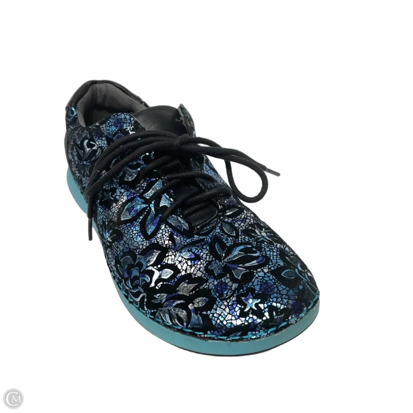 Shoes Sneakers By Alegria In Black & Blue, Size: 10.5