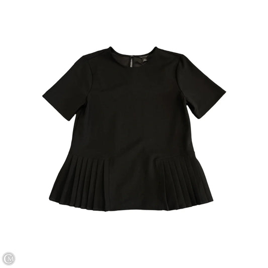 Top Short Sleeve By Ann Taylor In Black, Size: M