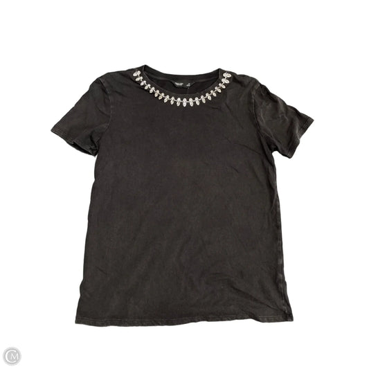 Top Short Sleeve By Simply Vera In Grey, Size: Xs