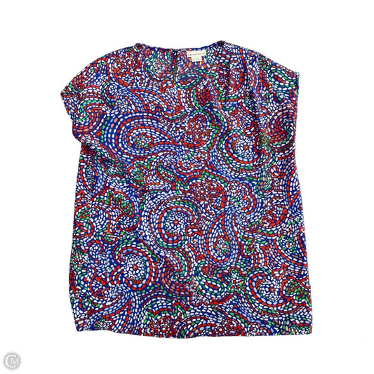 Top Short Sleeve By Liz Claiborne In Multi-colored, Size: S
