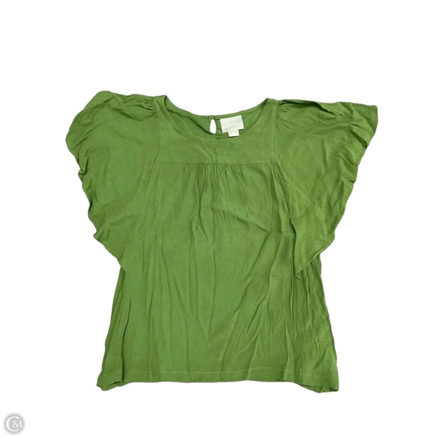 Blouse Short Sleeve By Maeve In Green, Size: M