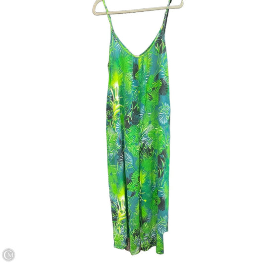 Jumpsuit By Clothes Mentor In Tropical Print, Size: Xl