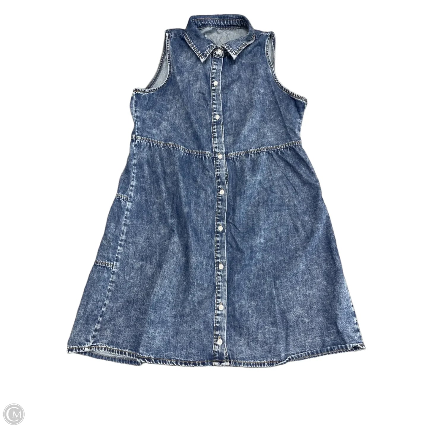 Dress Casual Short By Cmf In Blue Denim, Size: L