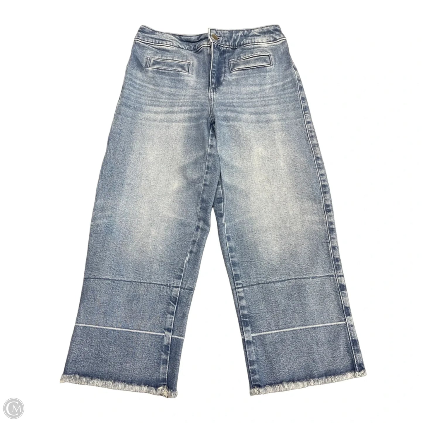 Jeans Wide Leg By Talbots In Blue Denim, Size: 2p