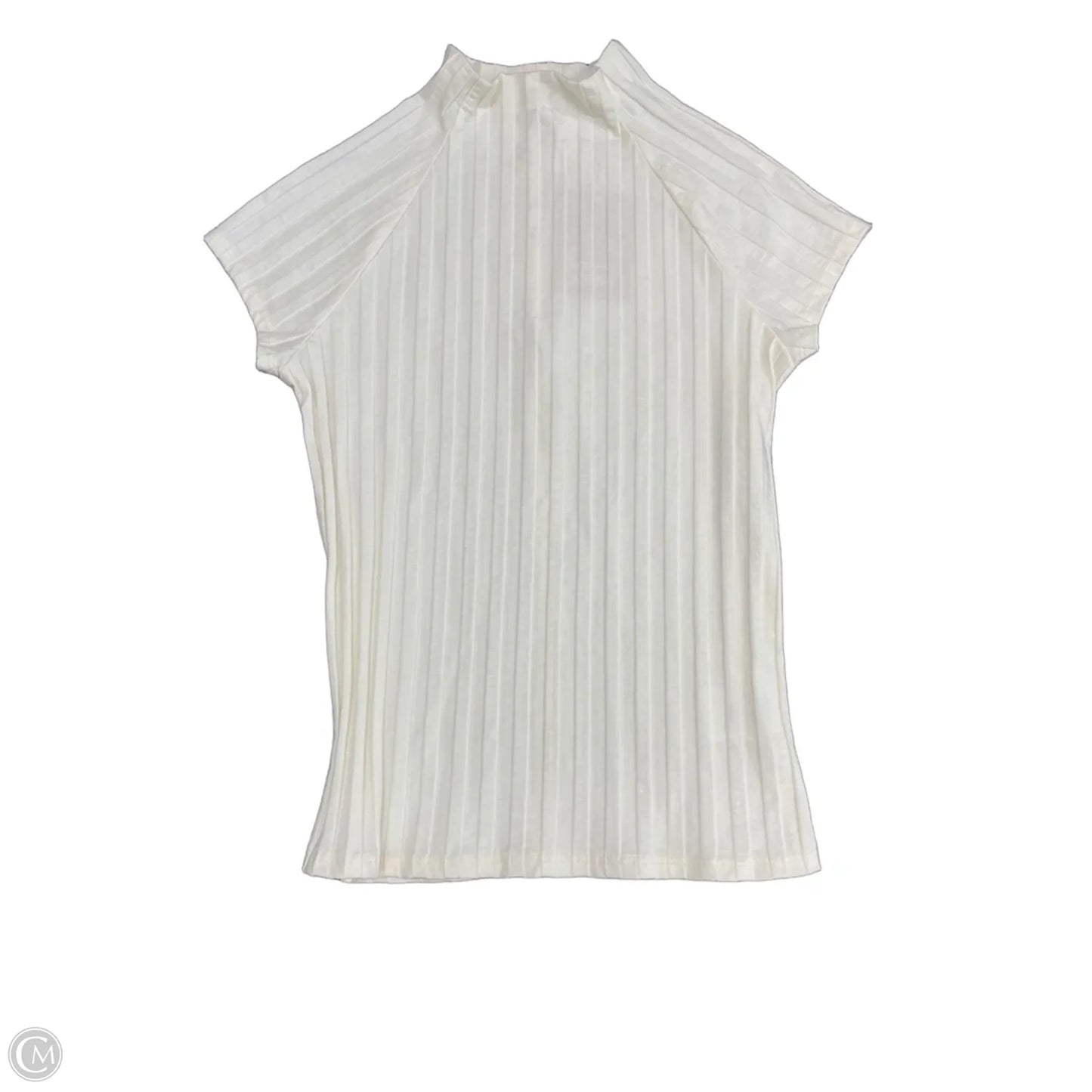 Top Short Sleeve By Reformation In Cream, Size: M