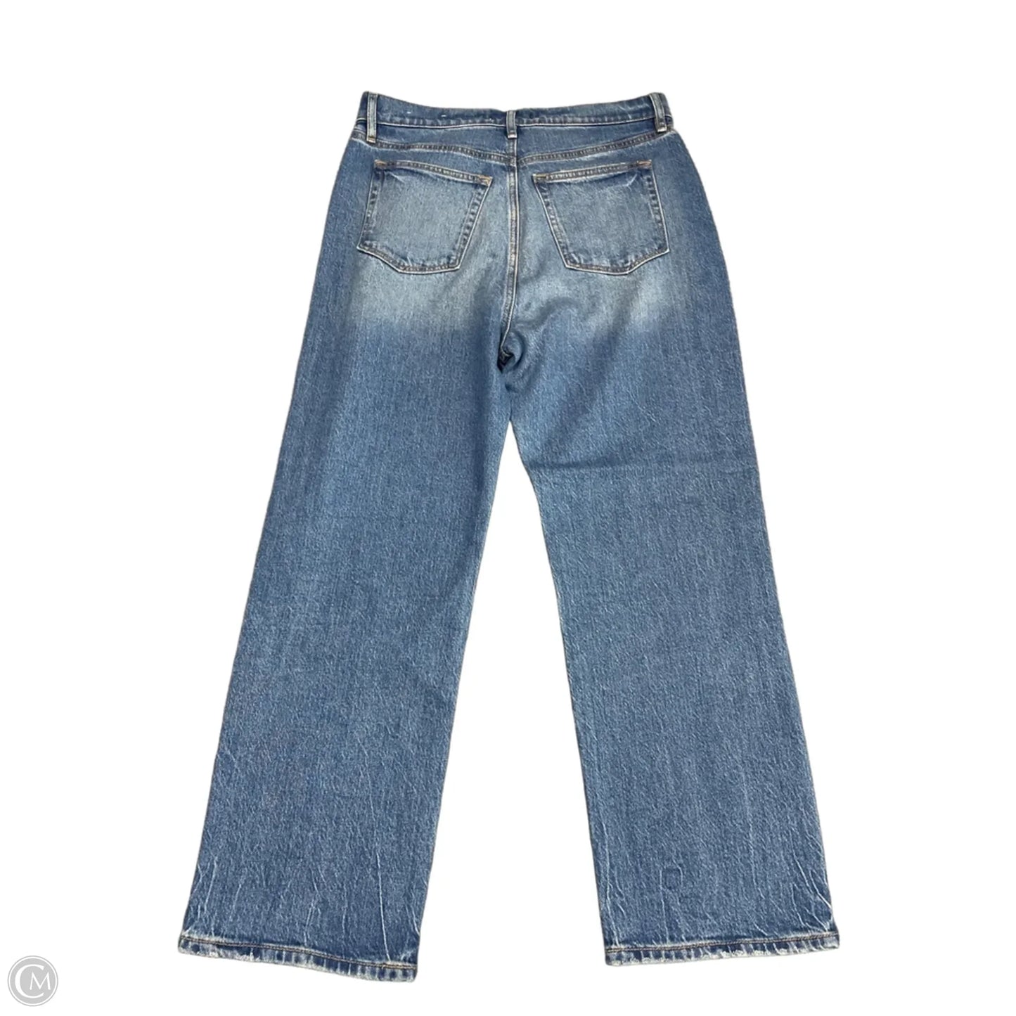 Jeans Straight By Loft In Blue Denim, Size: 8