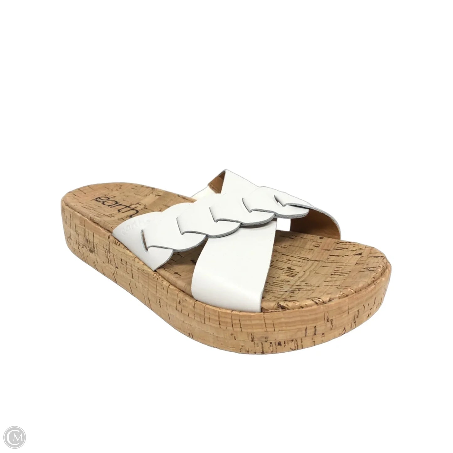 Sandals Heels Platform By Earth In White, Size: 6.5