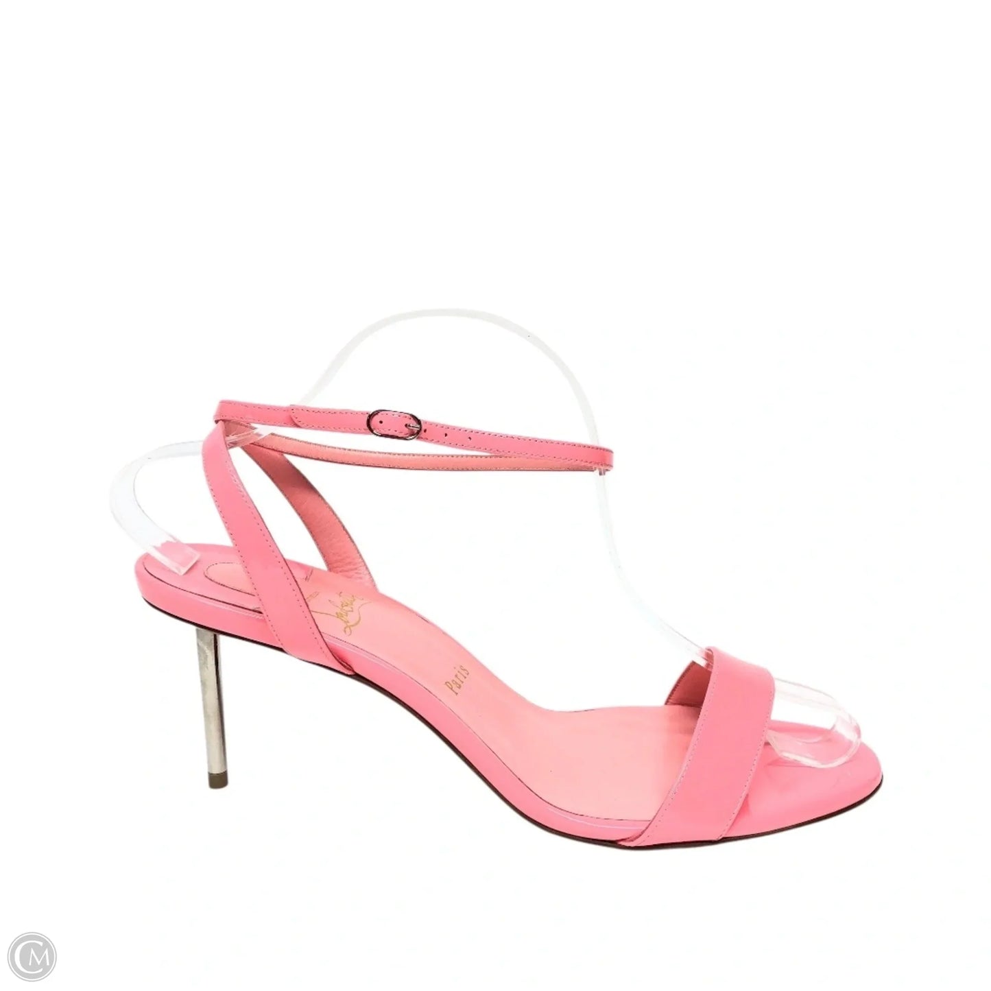 Sandals Luxury Designer By Christian Louboutin In Pink, Size: 11.5