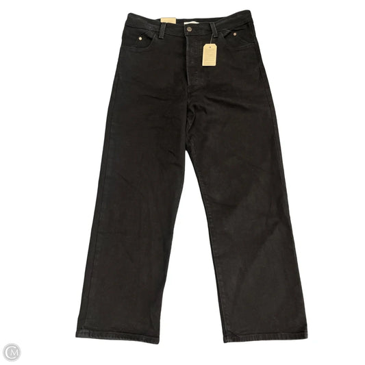 Jeans Straight By Levis In Black, Size: 14