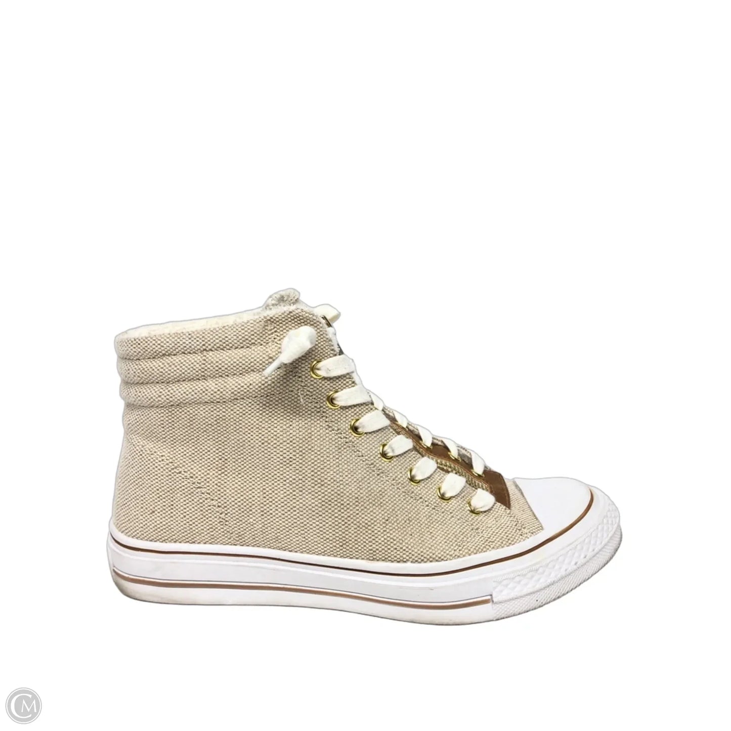 Shoes Sneakers By Yellow Box In Beige, Size: 7.5