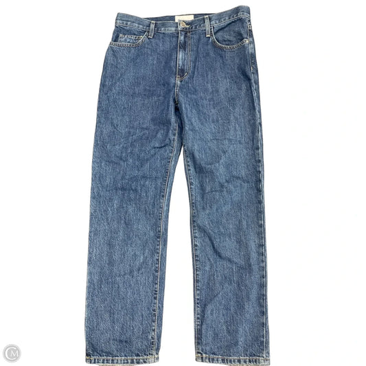 Jeans Straight By Current/elliott In Blue Denim, Size: 10
