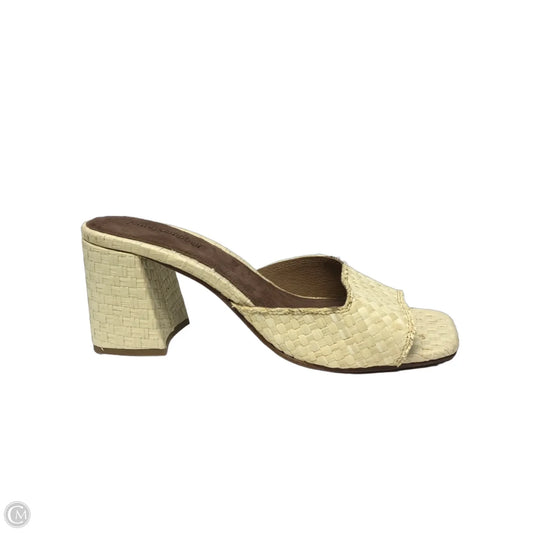 Sandals Heels Block By Jeffrey Campbell In Tan, Size: 10