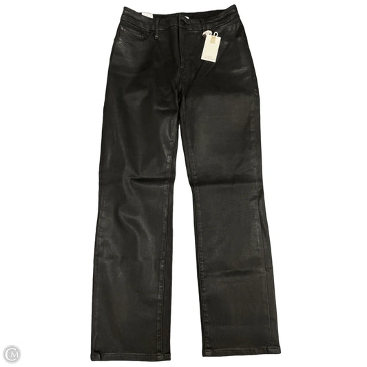 Jeans Straight By Good American In Black, Size: 8