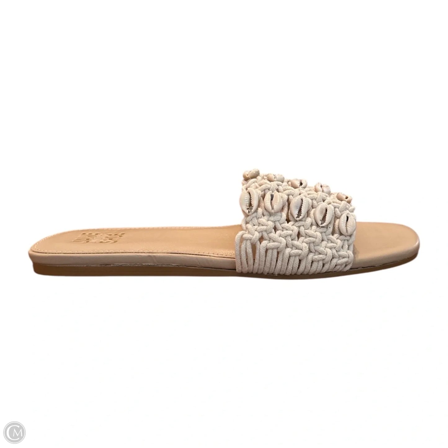 Sandals Flats By Clothes Mentor In Cream, Size: 6.5