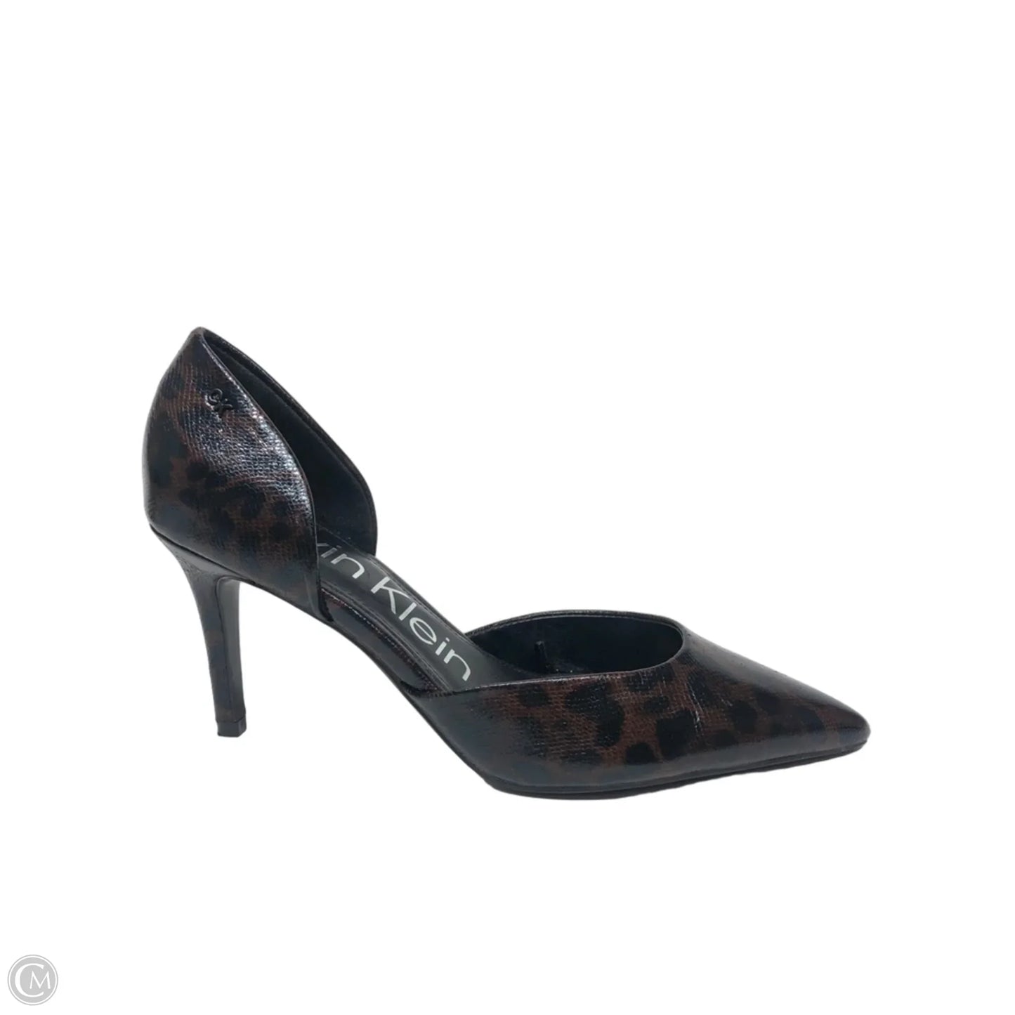 Shoes Heels Block By Calvin Klein In Animal Print, Size: 10