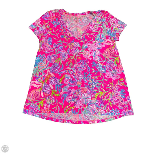 Top Short Sleeve By Lilly Pulitzer In Multi-colored, Size: L