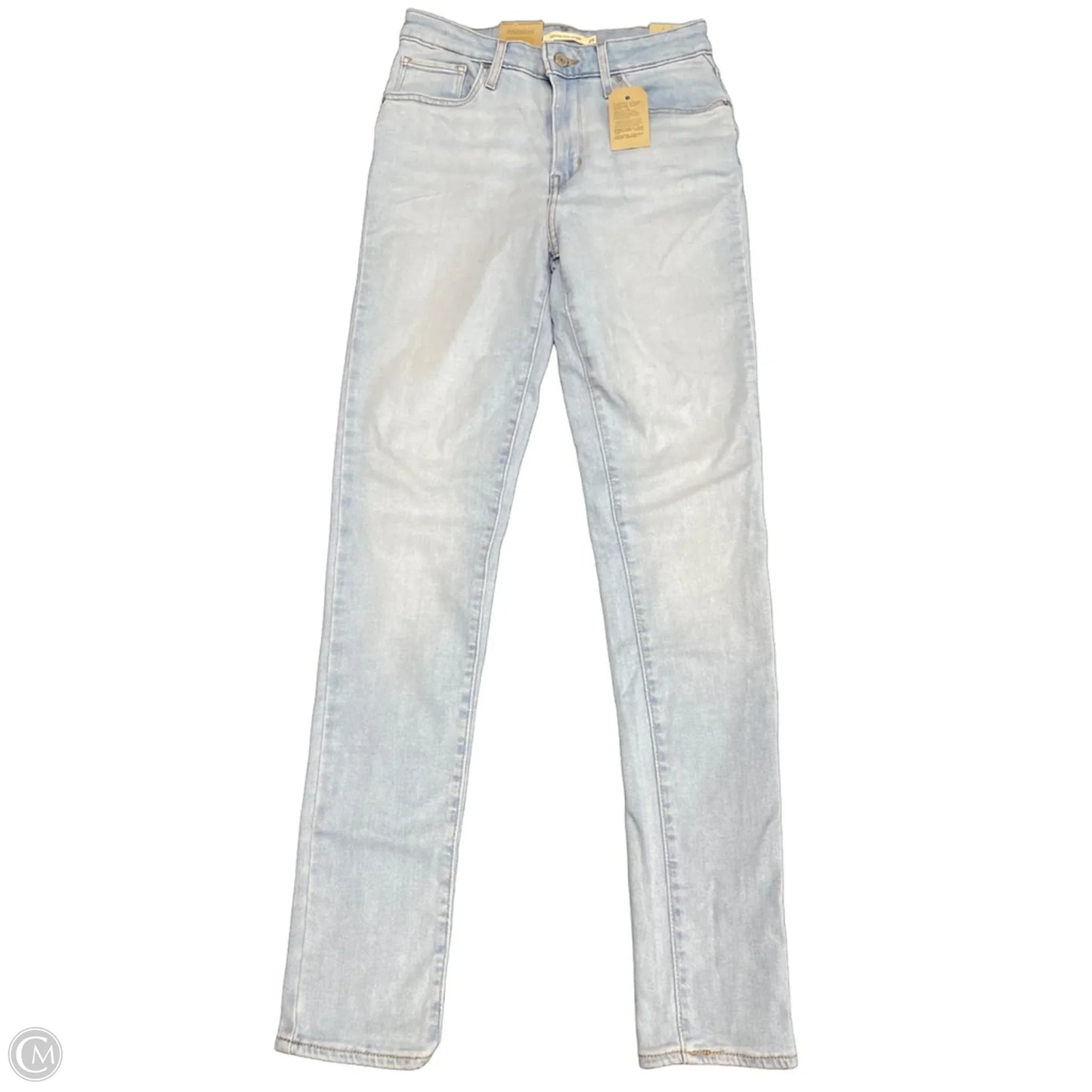 Jeans Skinny By Levis In Blue Denim, Size: 8