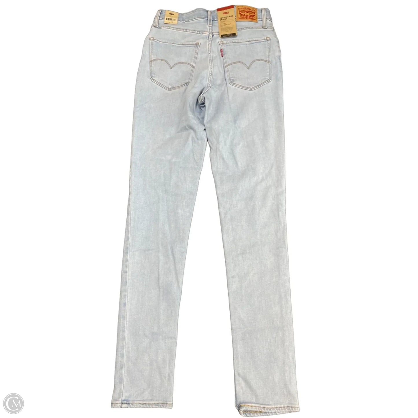 Jeans Skinny By Levis In Blue Denim, Size: 8