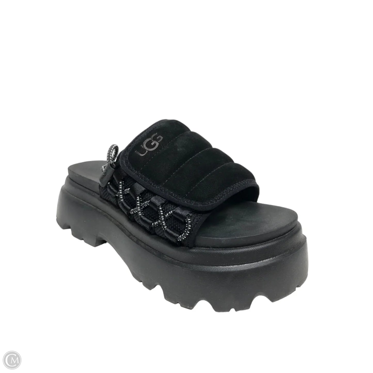 Sandals Heels Platform By Ugg In Black, Size: 6.5