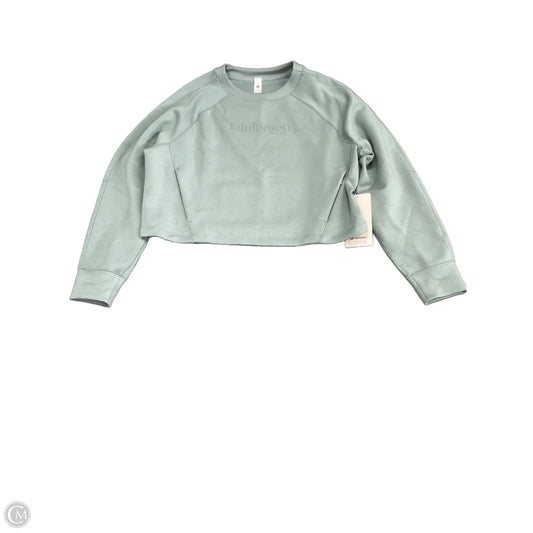 Athletic Sweatshirt Crewneck By Lululemon In Green, Size: 10