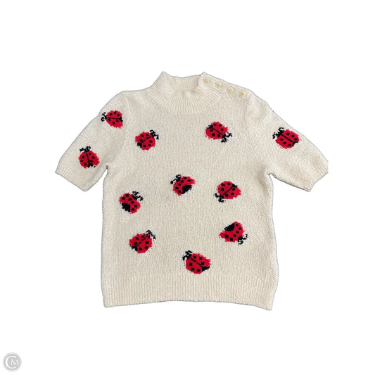 Sweater Short Sleeve By Maeve In Beige, Size: S