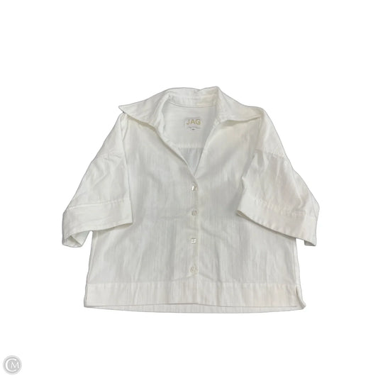 Top 3/4 Sleeve By Jag In White, Size: Xs