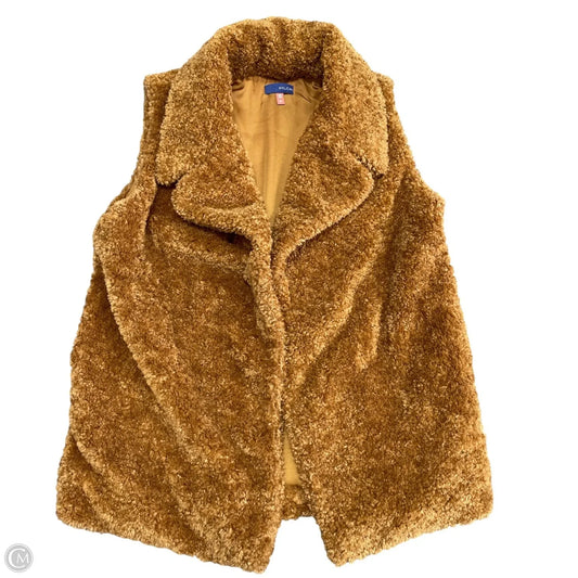 Vest Faux Fur & Sherpa By Pilcro In Tan, Size: Osfm