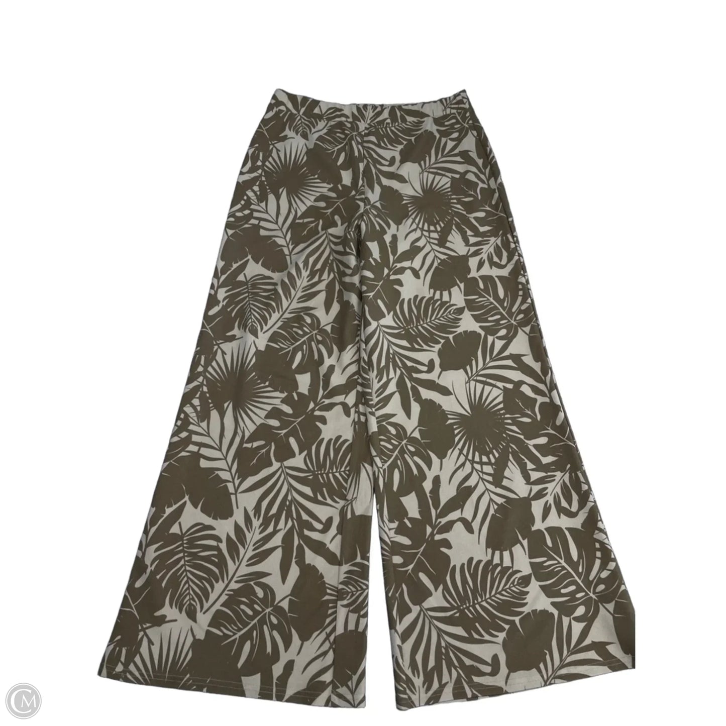Pants Wide Leg By Versona In Brown & Tan, Size: L