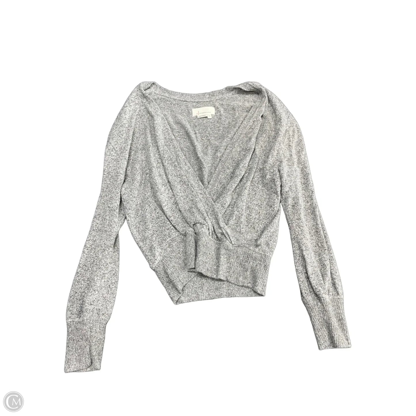 Top Long Sleeve By Anthropologie In Grey, Size: S