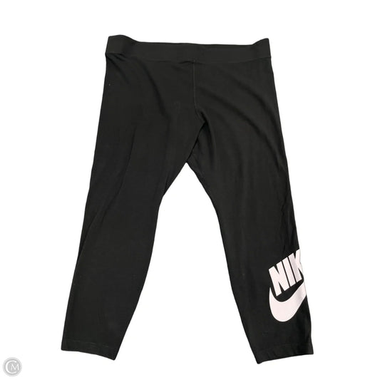 Athletic Leggings By Nike In Black, Size: 2x