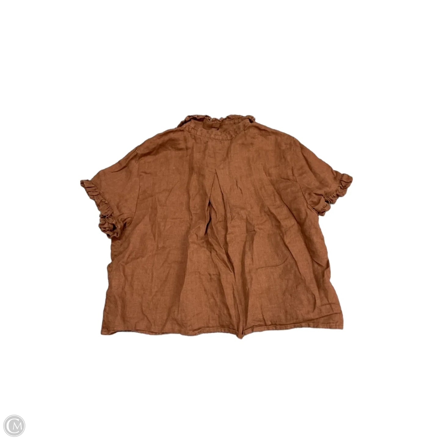 Top Short Sleeve By J. Crew In Brown, Size: M
